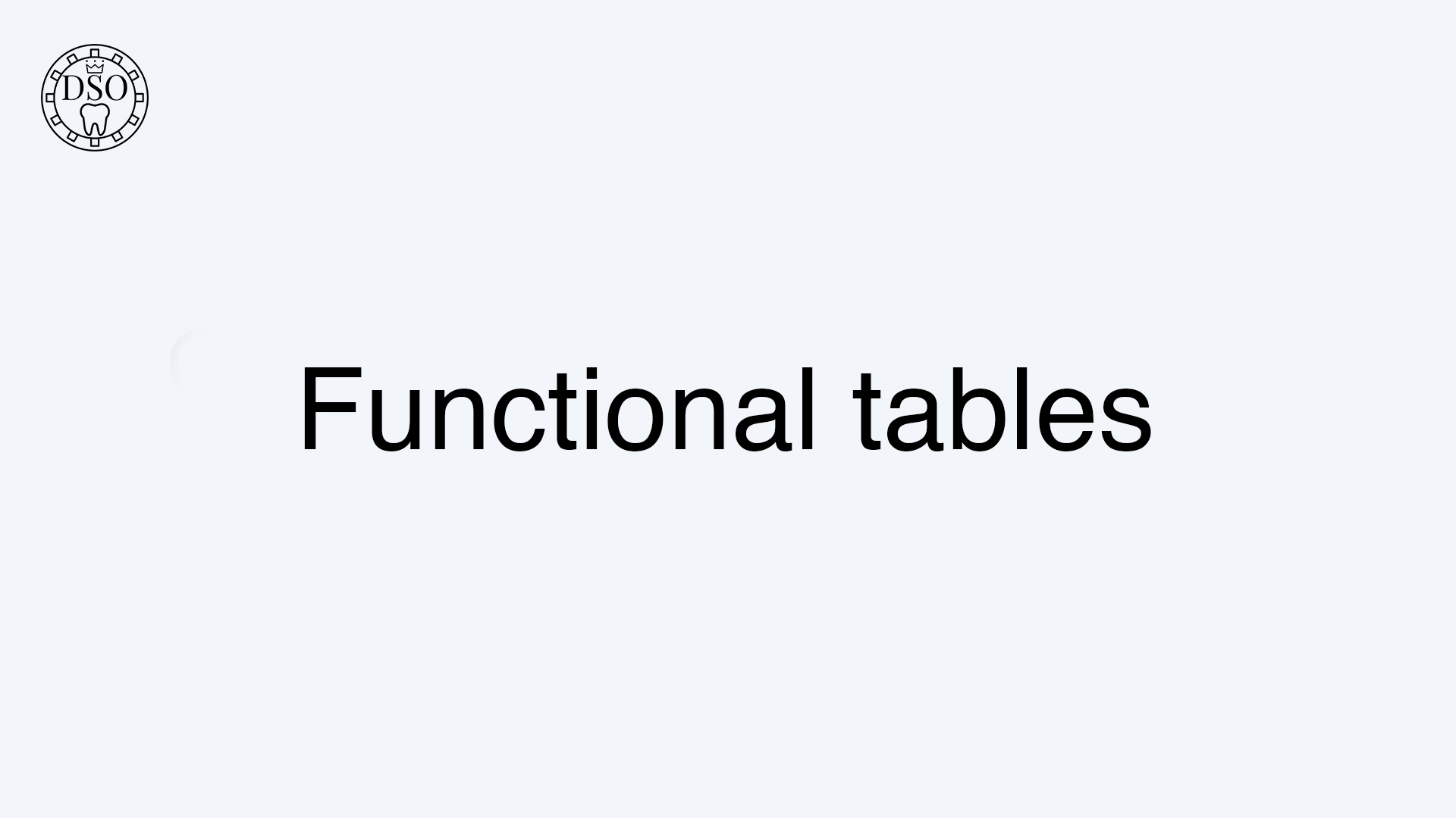 Tables